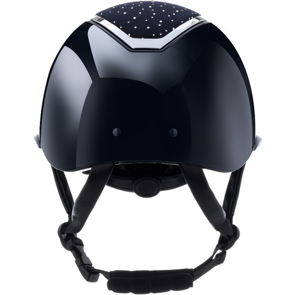 Charles Owen Kylo Casque De équitation Crystal Wide Peak Riding Helmet KYLOWC - Navy Gloss / Silver